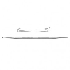 House Micro Ear Curette Stainless Steel, 14.5 cm - 5 3/4" Cup Size 1 / Cup Size 2 1.5 mm - 1.8 mm